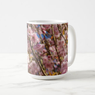Pink spring cherry blossom coffee mug
