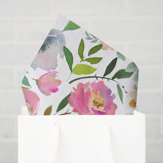 Pink Spring Floral Mothers Day Collection Tissue Paper (Gift Bag)