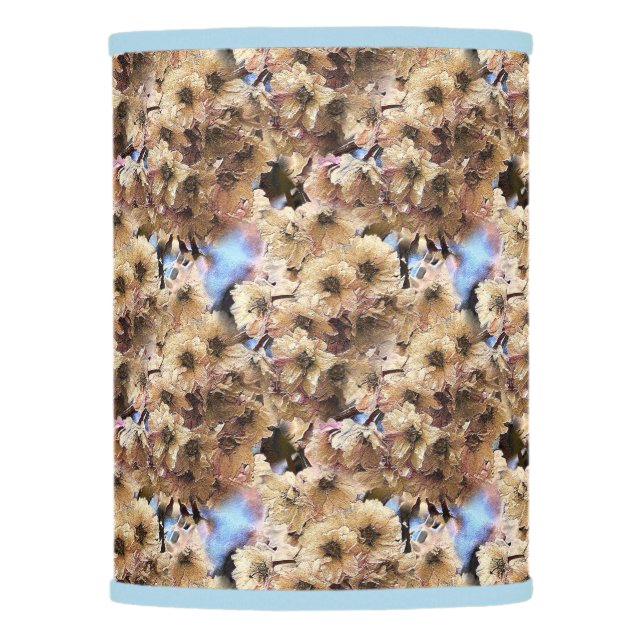 Pink Spring Flower Blossoms Nature Art Pattern   Lamp Shade (Front)