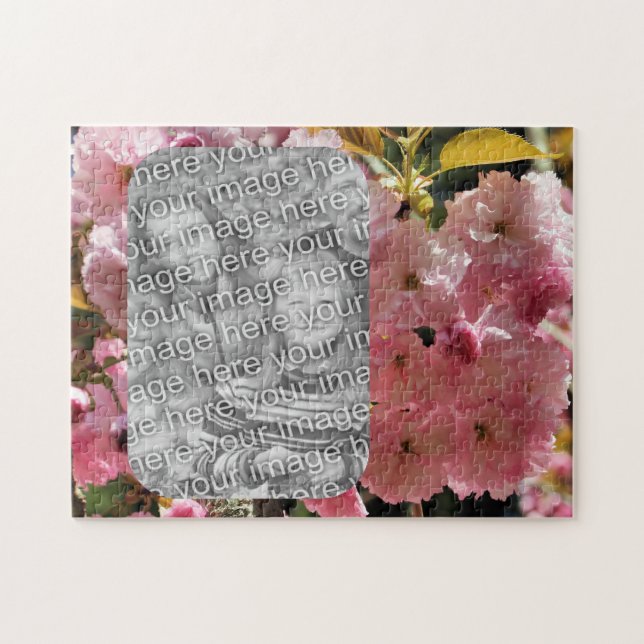 Pink Spring Flower Blossoms Your Photo Jigsaw Puzzle (Horizontal)