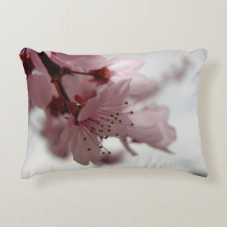 Pink Spring Flowers Art Pillow