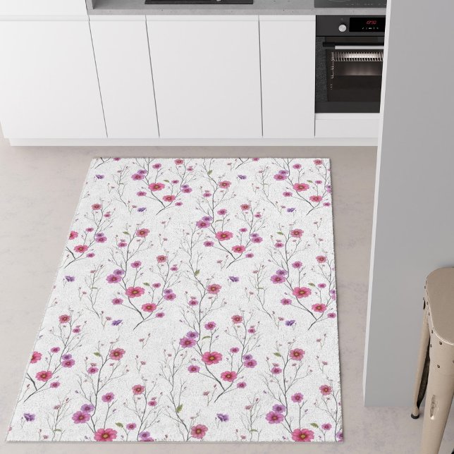 Pink Spring Flowers  Rug (Creator Uploaded)