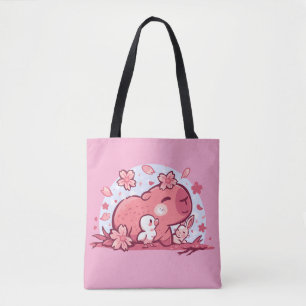 Pink Spring Friends Tote Bag