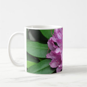 Pink spring rhododendrons coffee mug