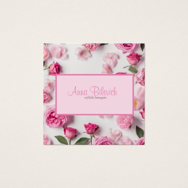 pink spring roses blooming (Front)