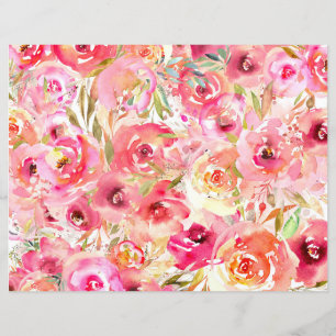 Pink Spring Scrapbook Paper