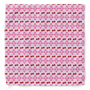 Pink Spring Wedding Cherry blossom and cherries Bandana