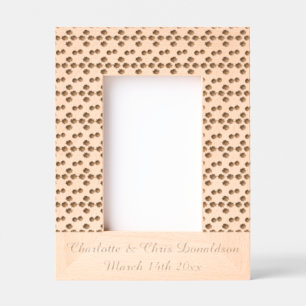 Pink Spring Wedding Cherry blossom and cherries Engraved Frames