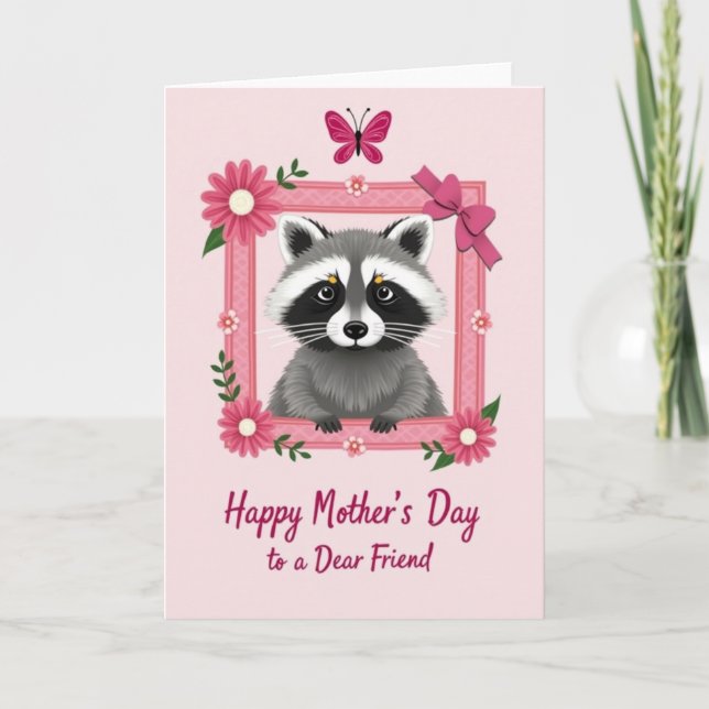 Pink Springtime Mothers Day Card (Front)
