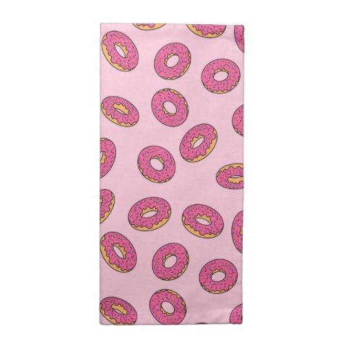 Pink Sprinkle Donut Pattern Cloth Napkin