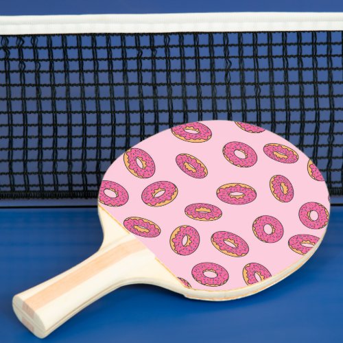 Pink Sprinkle Donut Pattern Ping Pong Paddle