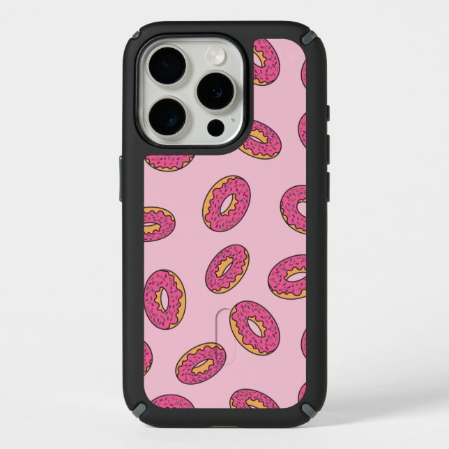 Pink Sprinkle Donut Pattern Speck iPhone Case (Front)