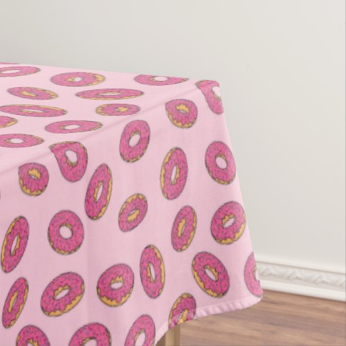 Pink Sprinkle Donut Pattern Tablecloth