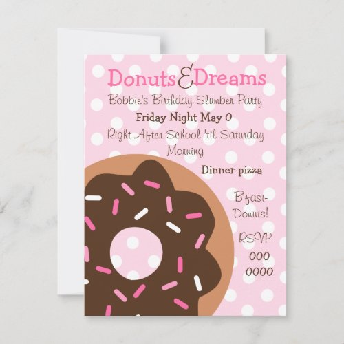 Pink Sprinkles Personalized Invitation