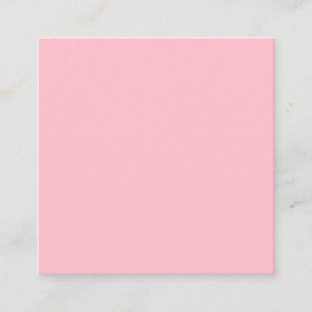 Pink Square Business Card (Front)