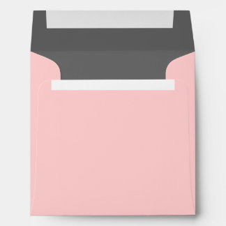 Pink Square Envelope - Grey Interior