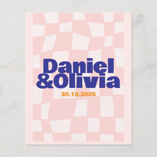 Pink Square Wedding (Back)