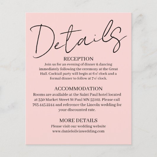 Pink Square Wedding (Front)