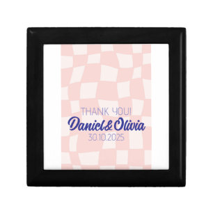 Pink Square Wedding Gift Box