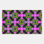 Pink Squared Design Rectangular Sticker