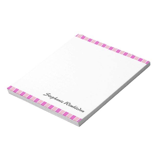 Pink Squares Notepad (Rotated)