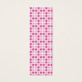 Pink Squares Pattern Bookmark