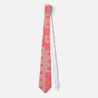 pink squares tie