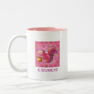 Pink Squirrel 2-Tone Mug(left handle) Two-Tone Coffee Mug