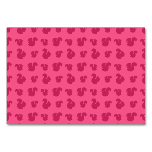 Pink squirrel pattern table number