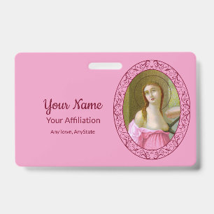 Pink St. Agatha (M 003) Badge 1
