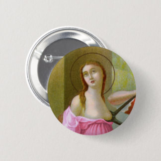 Pink St. Agatha (M 003) Button