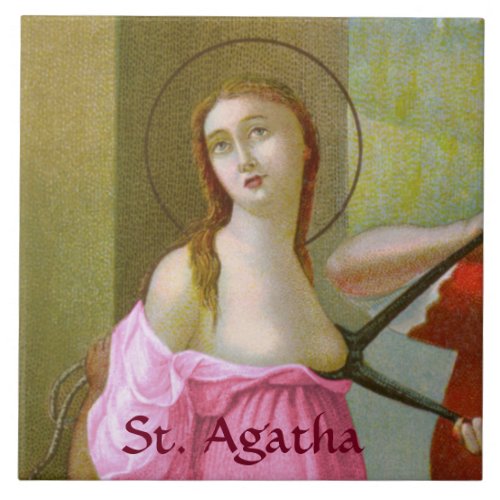 Pink St Agatha M 003 Ceramic Tile 1