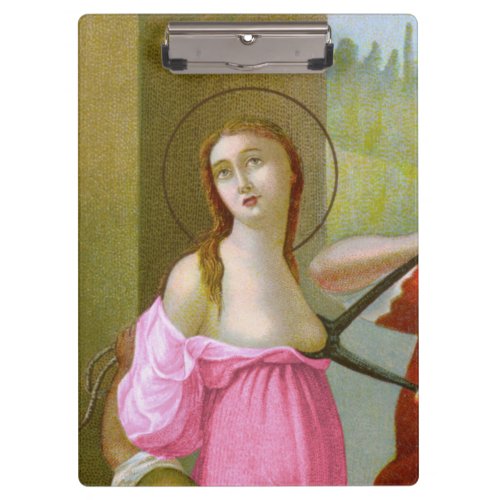 Pink St Agatha M 003 Clipboard