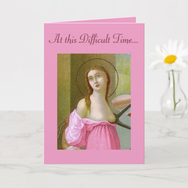 Pink St. Agatha (M 003) Encouragement Card 1 (Small Plant)