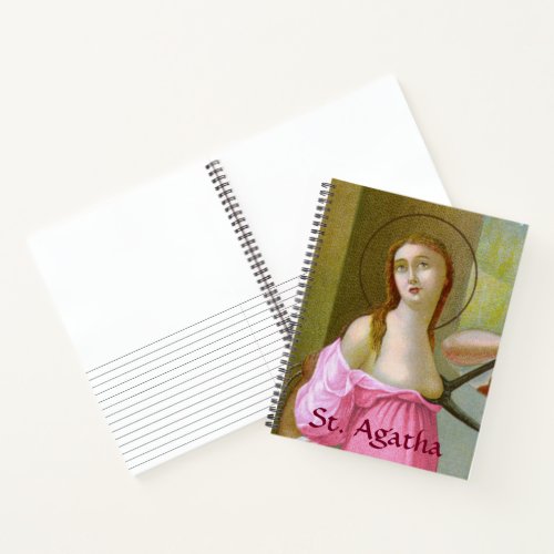 Pink St Agatha M 003 Notebook