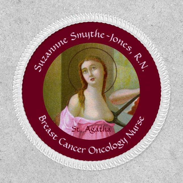 Pink St. Agatha (M 003) Patch (Front)
