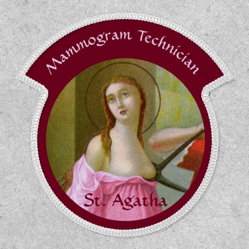 Pink St Agatha M 003 Patch