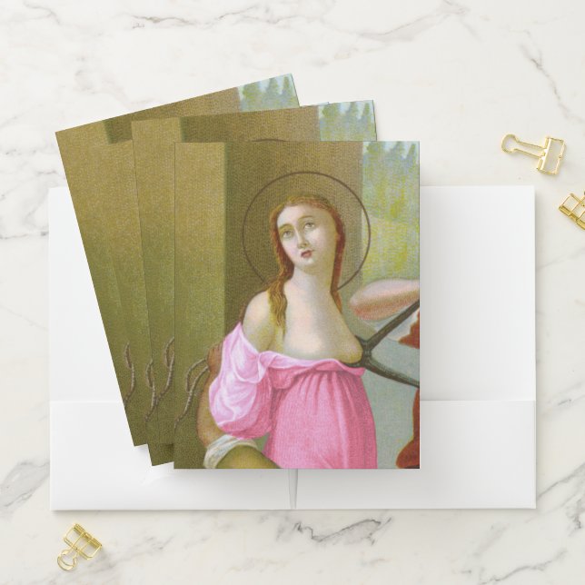 Pink St. Agatha (M 003) Pocket Folder (In Situ)