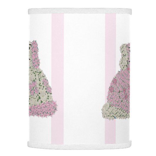 Pink Staffordshire Dogs Ginger Jar Jars Lamp Shade (Right)