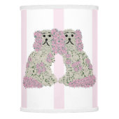 Pink Staffordshire Dogs Ginger Jar Jars Lamp Shade (Front)