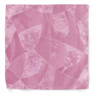 Pink Stain Glass Art Bandana