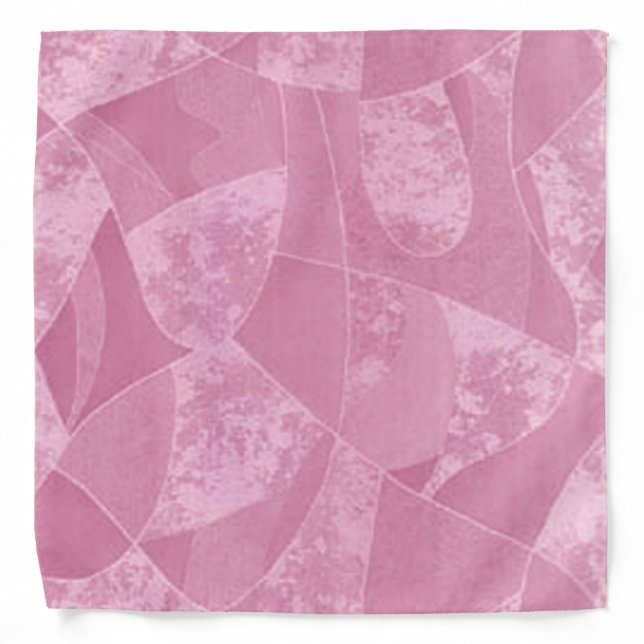 Pink Stain Glass Art Bandana (Front)
