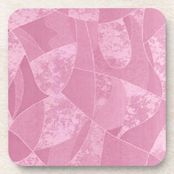 Pink Stain Glass Coasters