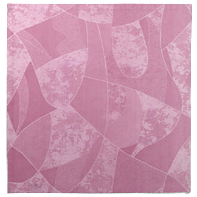 Pink Stain Glass Napkins (Front)