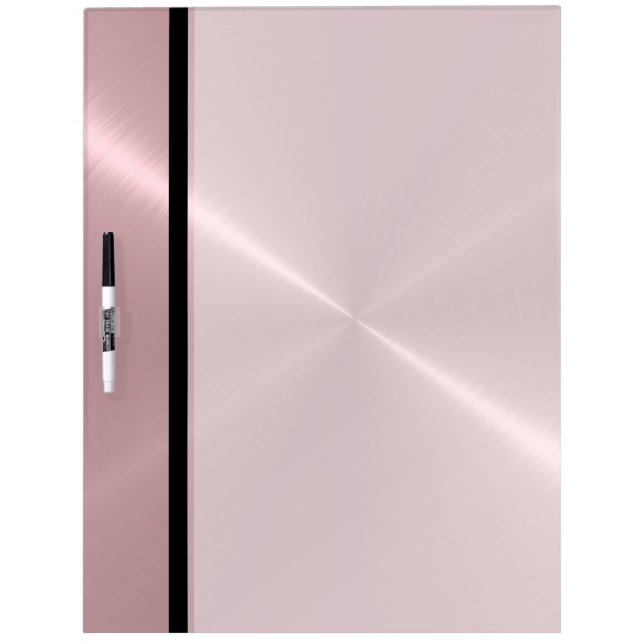 Pink Stainless Steel Metal Dry-Erase Board (Front)
