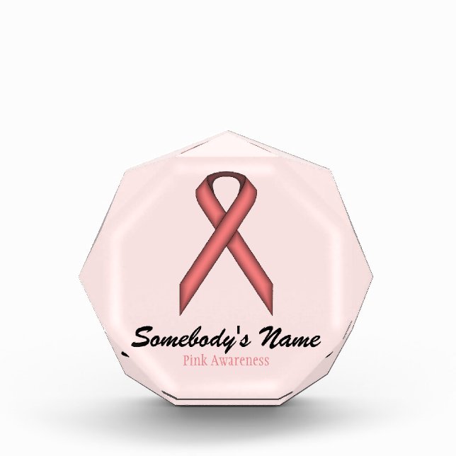 Pink Standard Ribbon by Kenneth Yoncich Award (Front)