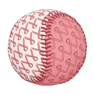 Pink Standard Ribbon by Kenneth Yoncich Baseball