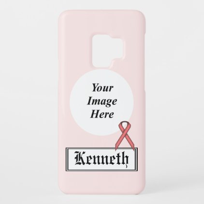 Pink Standard Ribbon by Kenneth Yoncich Case-Mate Samsung Galaxy S9 Case