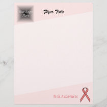 Pink Standard Ribbon by Kenneth Yoncich Flyer