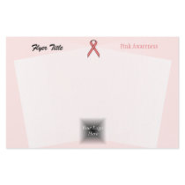 Pink Standard Ribbon by Kenneth Yoncich Flyer